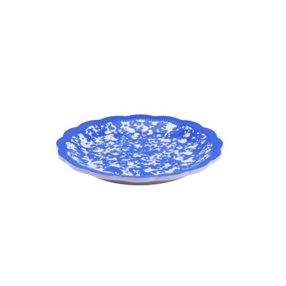 Lot of 4 Pioneer Woman Melamine Appetizer Dessert Plates Splatter Blue - Picture 2 of 3